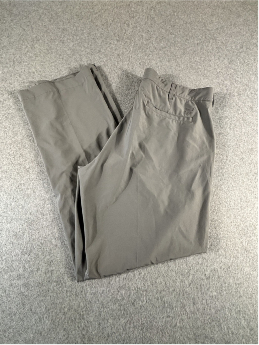 TGW Mens Golf Pants 36x32 Gray Performance Stretch Flat Front Lightweight